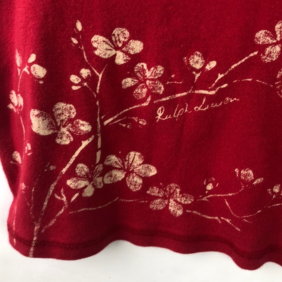Ralph Lauren Ruffle Tank Floral Toddler Girl Red - Picture 3 of 7